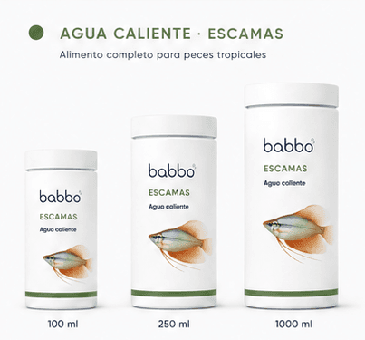 Formatos de Agua caliente · Escamas